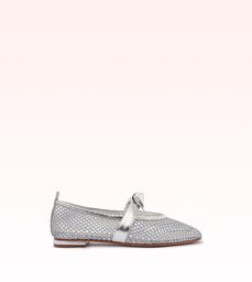 Clarita Ballerina Mesh Silver