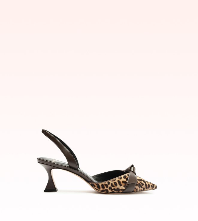 Clarita Bell Slingback 60 Leopard