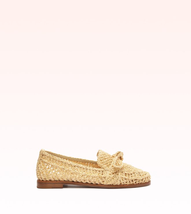 Raffia Penny Loafer Dove