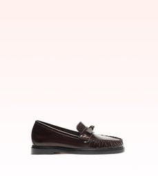 Clarita Laser Loafer Dark Plum