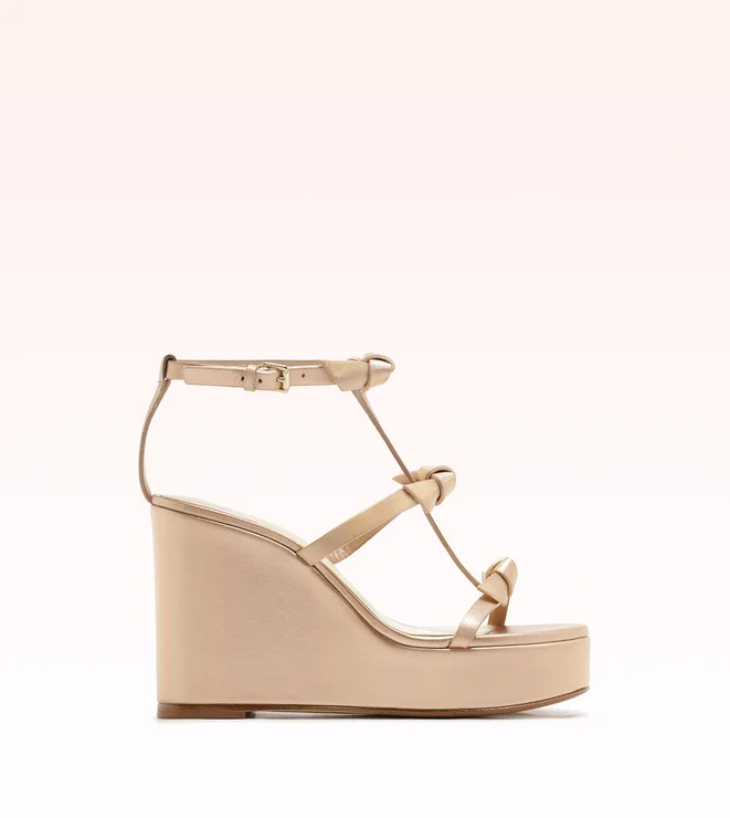 Slim Lolita Wedge Champagne