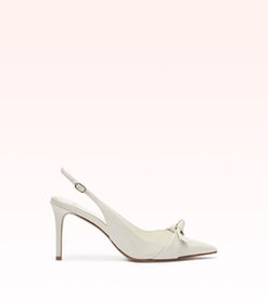Clarita Classic Slingback 85 Bianco