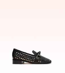 Clarita Basketry Loafer Black