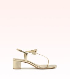 Clarita T Sandal Golden