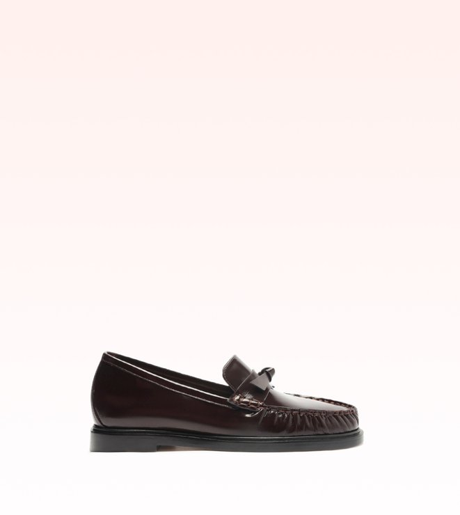 Clarita Laser Loafer Dark Plum