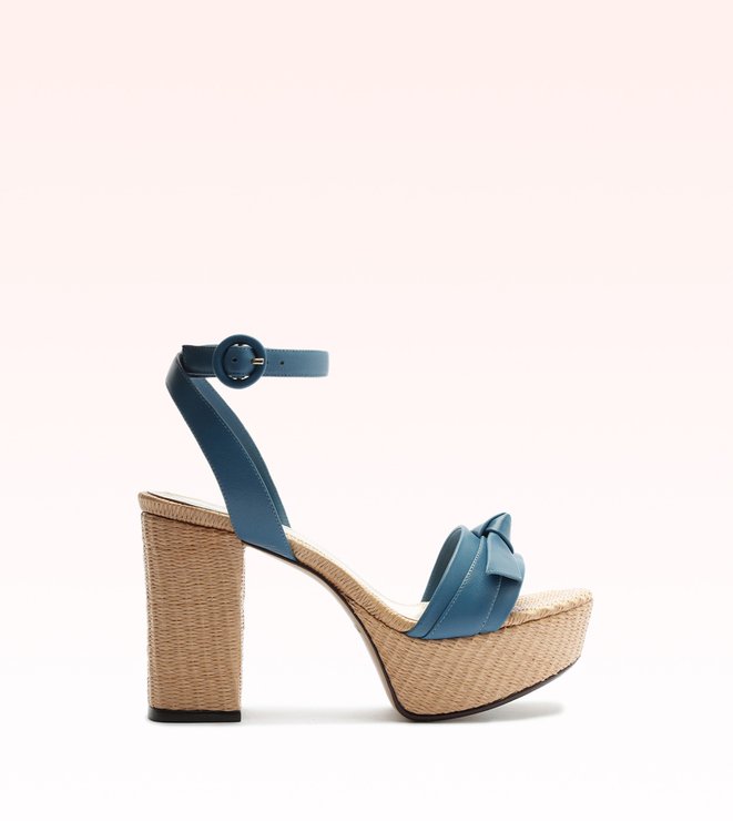 Clarita Raffia 95 Denim