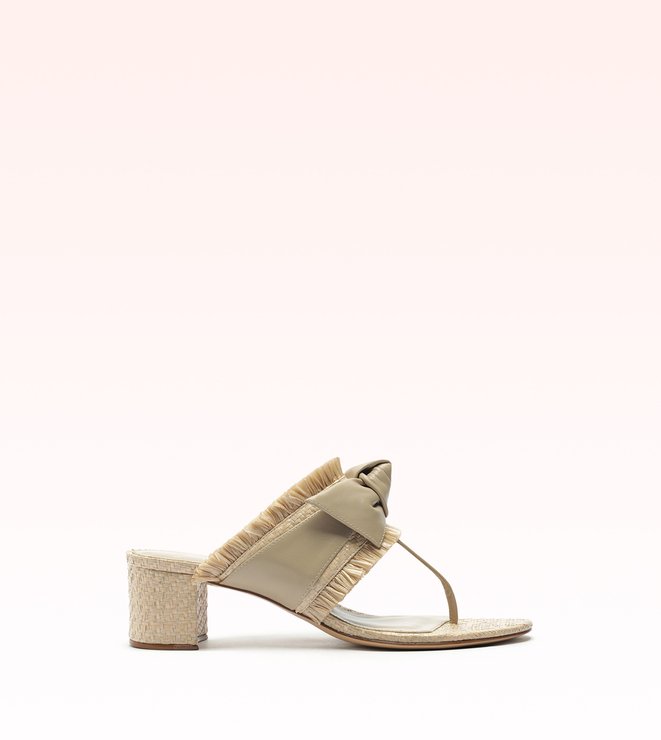 Maxi Clarita Raffia 45 Nude