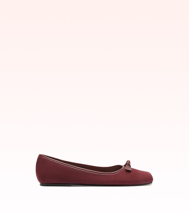 Clarita Square Ballerina Burgundy