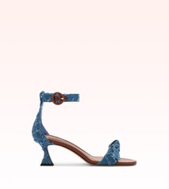 Clarita Buckle Denim 60 Espresso