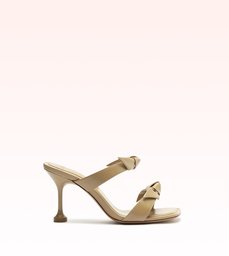 Clarita Square Flare 90 Semolina