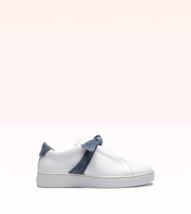 Clarita Nappa Sneaker White & Blue