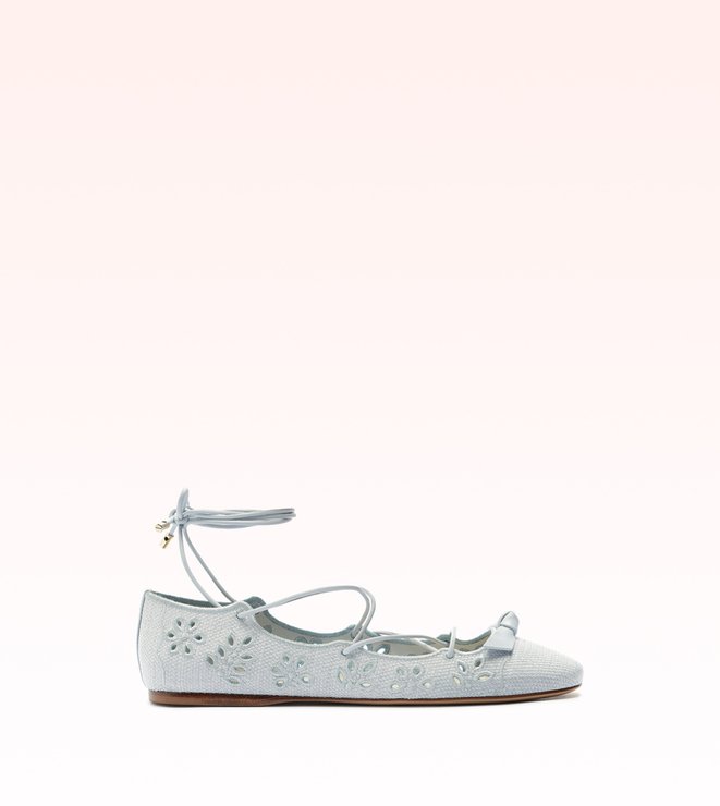 Slim Clarita Flat Embroidery 10 Serene Blue