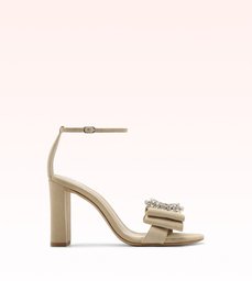 Maddie 90 Suede Nude