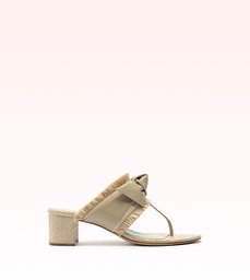 Maxi Clarita Raffia 45 Nude