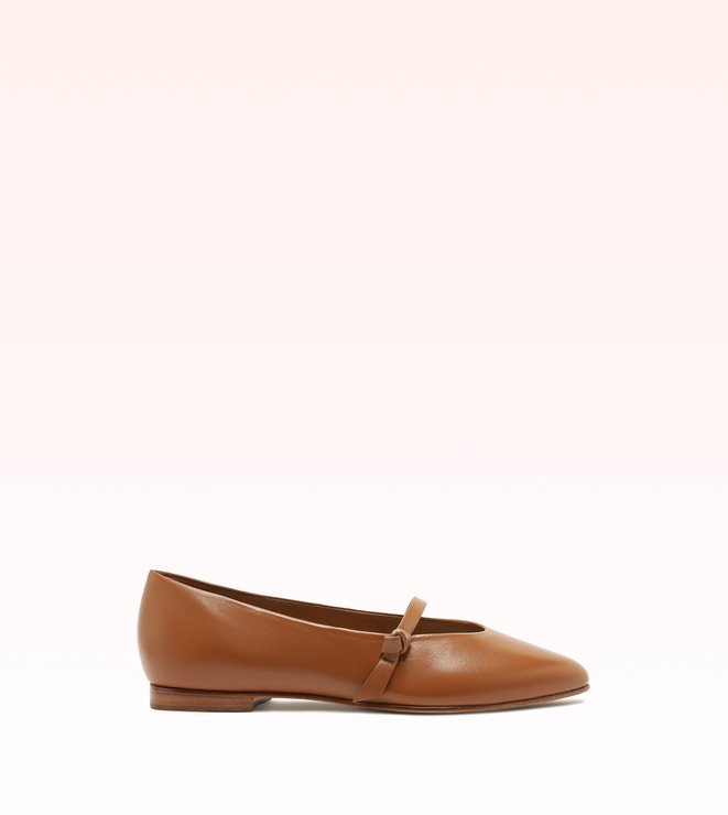 Slim Clarita Ballerina Cuoio