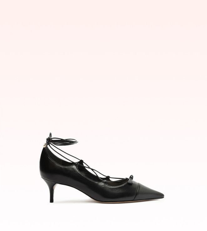 Slim Clarita Lace Up Pump 50 Black