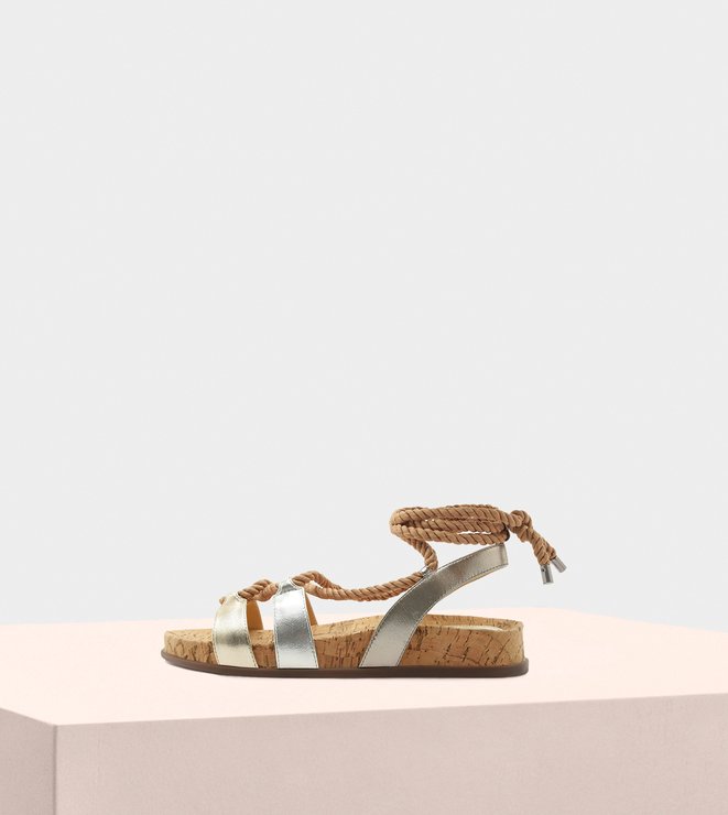 Faye Leather Kid Soft Silver