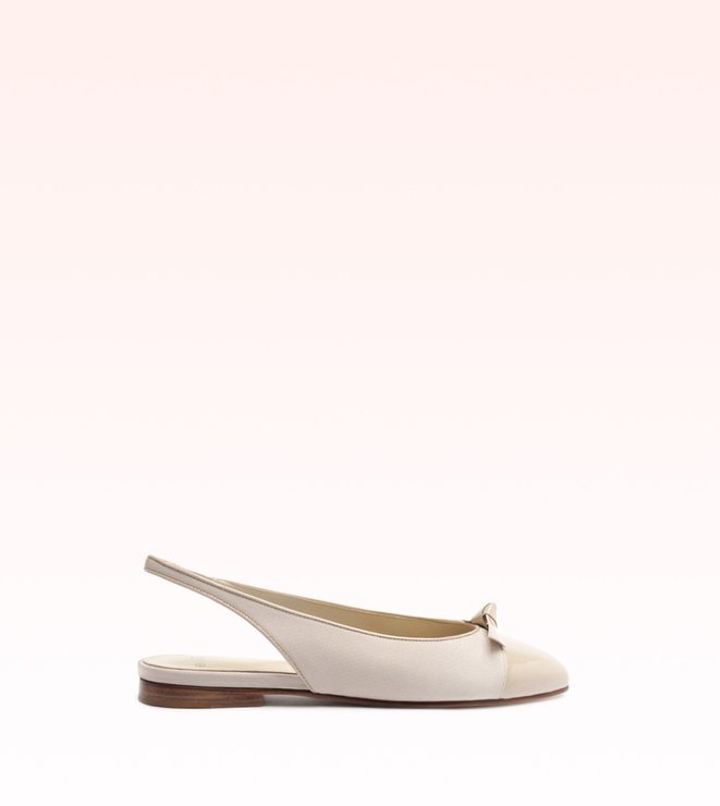 Slim Clarita Sling Flat Pale Blush