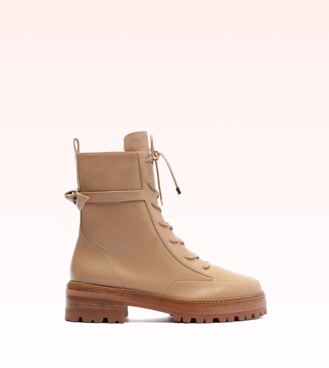 Clarita Tractor Bootie Meringue