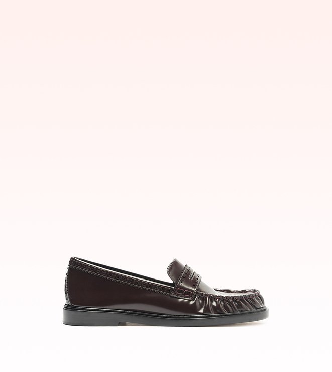 Soft Loafer Brogue Dark Plum