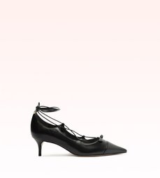 Slim Clarita Lace Up Pump 50 Black