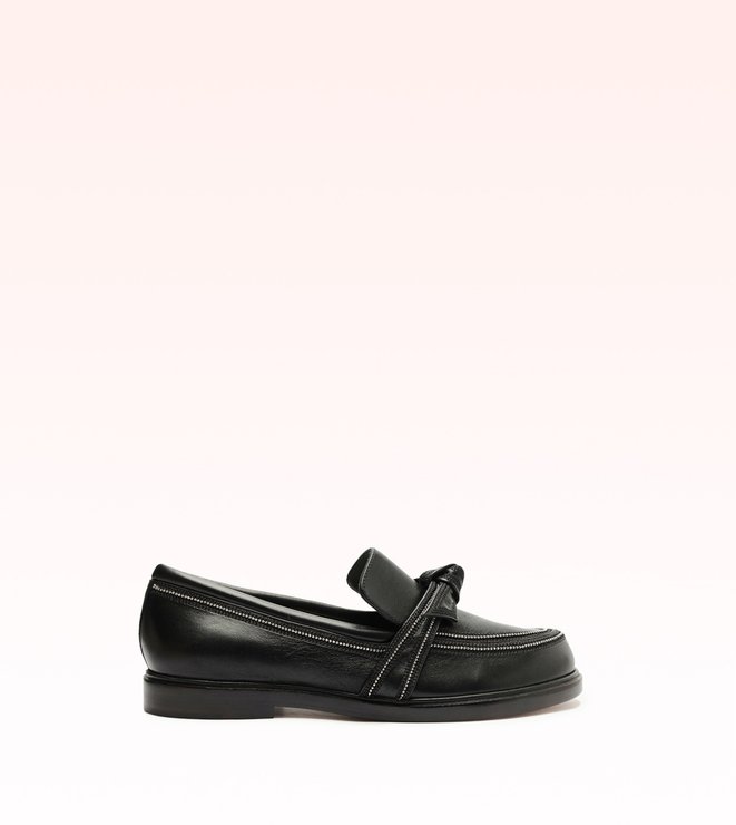 Clarita Chunky Loafer Embroidery Black