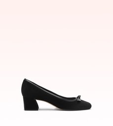 Clarita Square Pump 45 Black