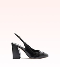 Slingback Brogue 85 Black