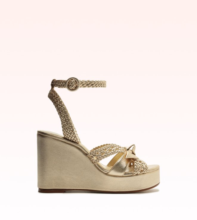 Suelita Woven Platform Golden