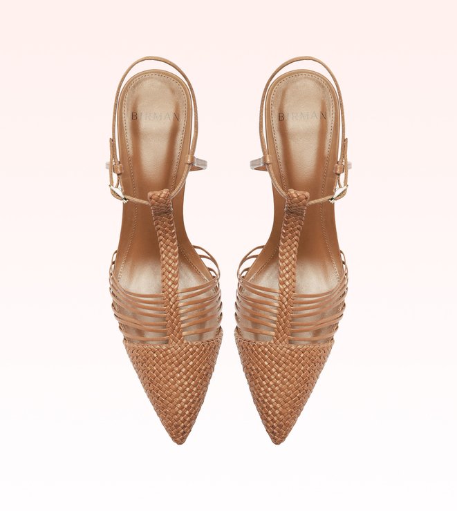 Nessa Woven 60 Espresso | Alexandre Birman