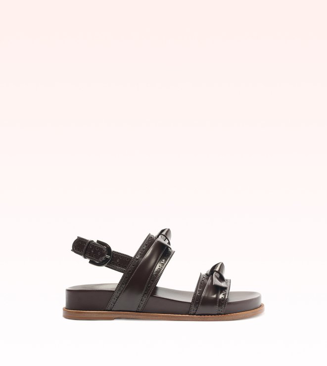 Sport Sandal Brogue Dark Plum