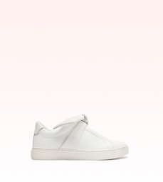 Asymmetric Clarita Sneaker Leather White