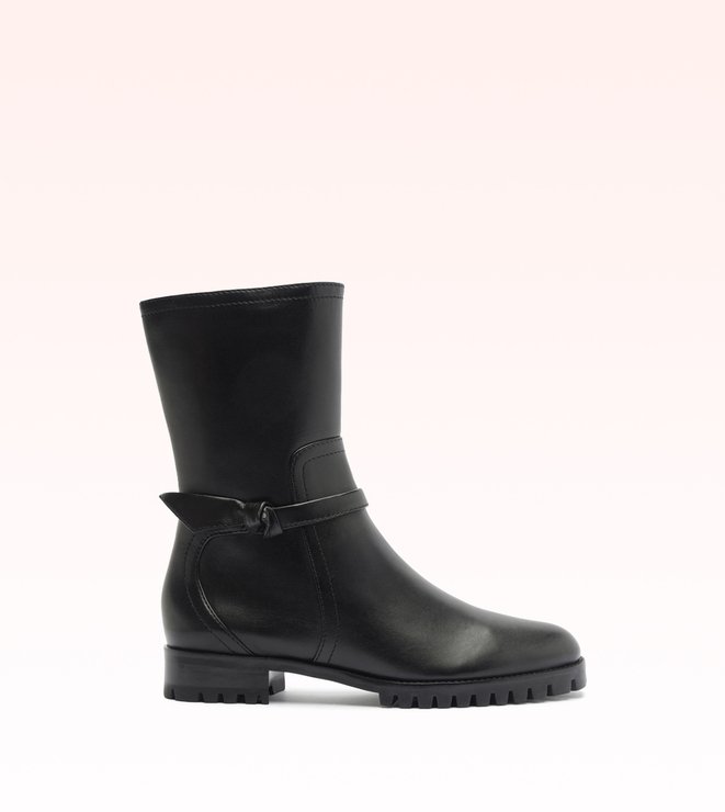 Asymmetric Clarita Boot Black