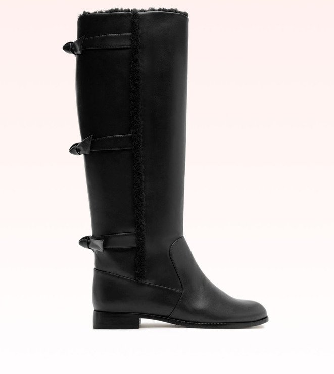 Lolita Tall Boot Flat Black