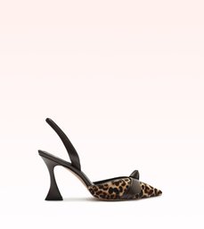 Clarita Bell Slingback 85 Leopard