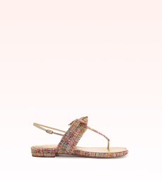 Clarita Thong Sandal Arancione/Golden