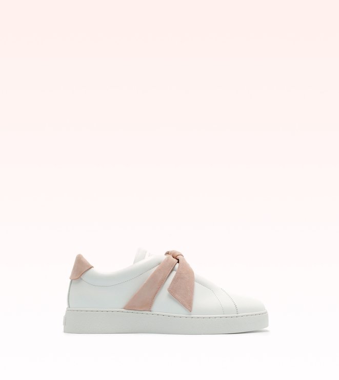 Clarita Nappa Sneaker White & Pink