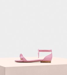 Clarita Flat Amalfi Suede Flamingo