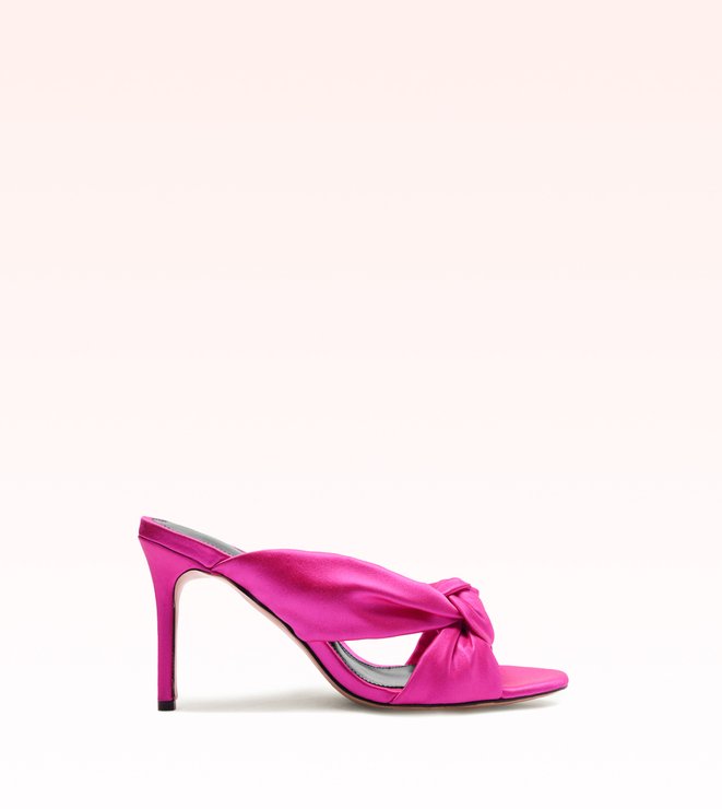Sofia Satin Sandal 85 Neon Pink