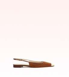 Olivia Flat Espresso/Light Gold