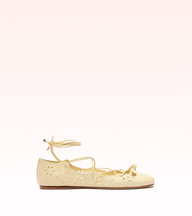 Slim Clarita Flat Embroidery 10 Creamy