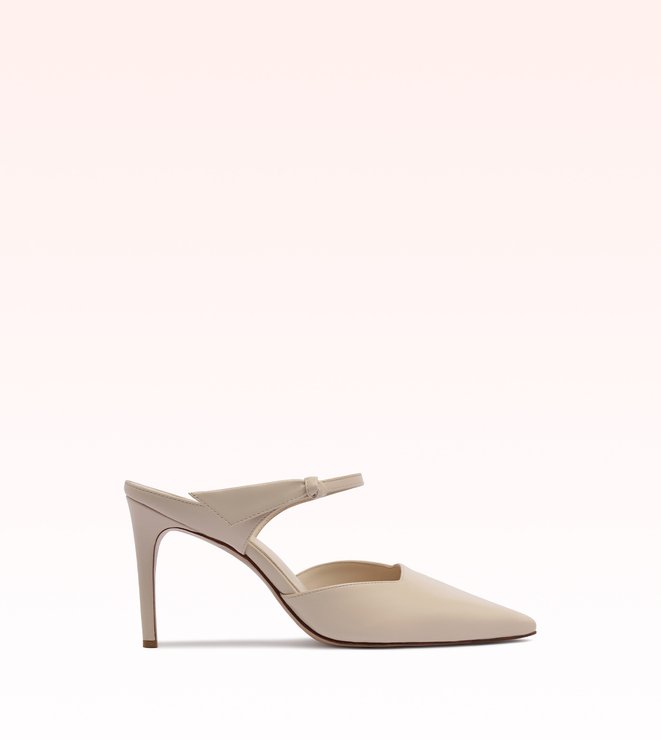 Clarita Asymmetric Sling Mule Shell