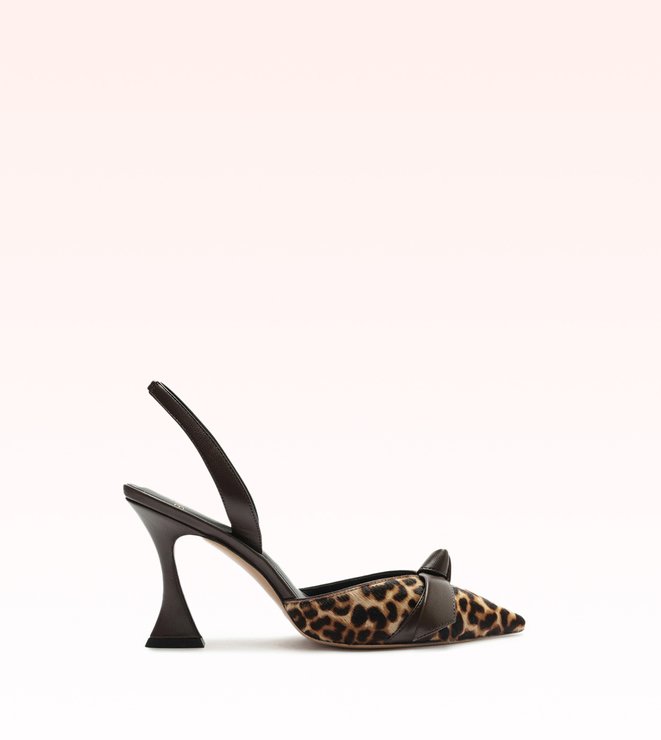 Clarita Bell Slingback 85 Leopard