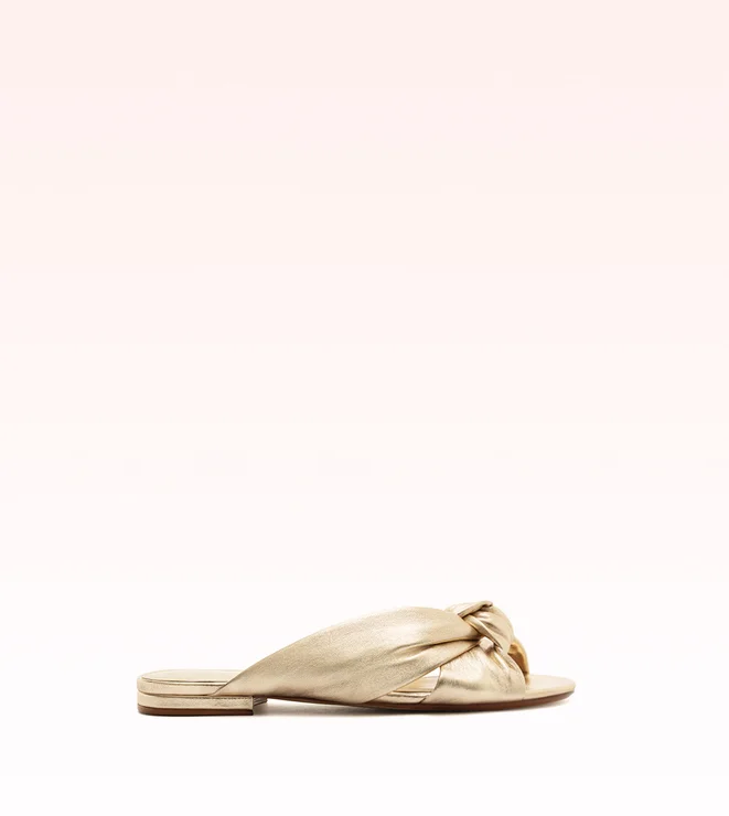 Sofia Flat Sandal Golden