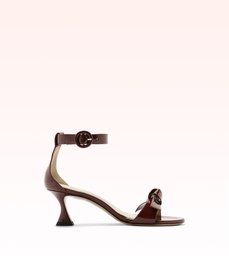 Clarita Buckle 60 Fossil Charry Lacquer