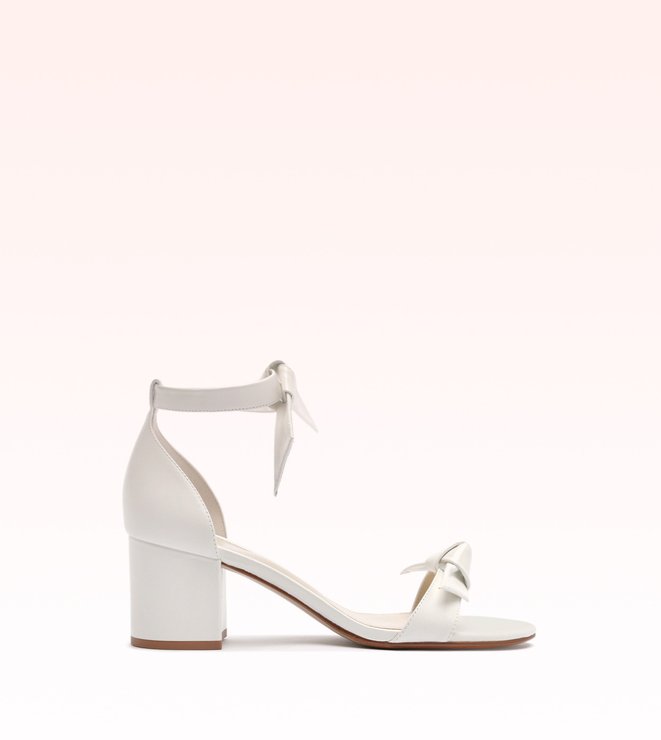 Clarita Block 60 Nappa Soft White