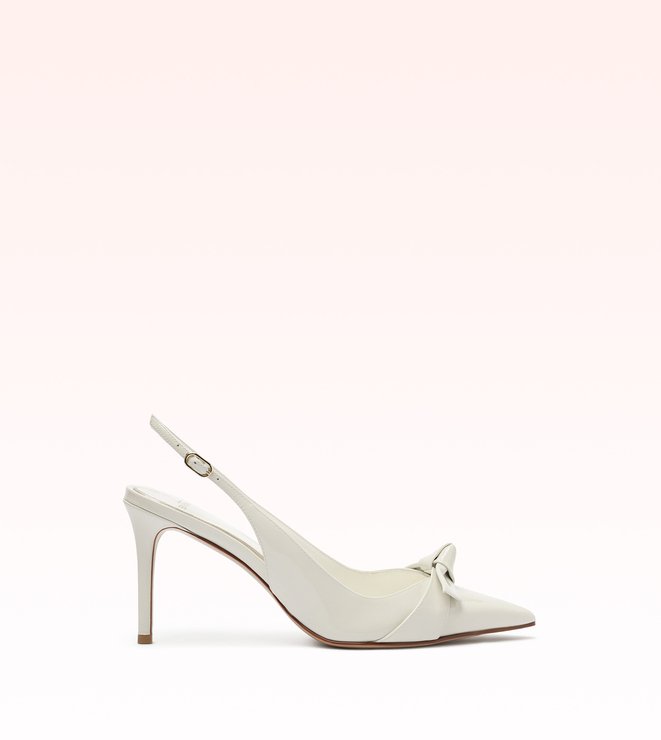 Clarita Classic Slingback 85 Bianco