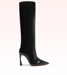 Kyra 100 Crocco Boot Black