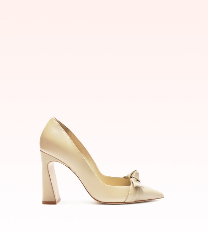 Clarita Arch Block Pump Chalk