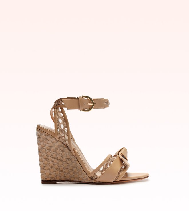 Clarita Net Demi Wedge Nude